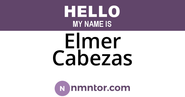Elmer Cabezas