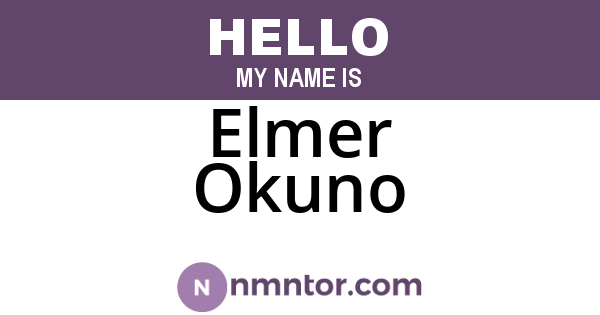 Elmer Okuno