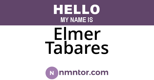 Elmer Tabares