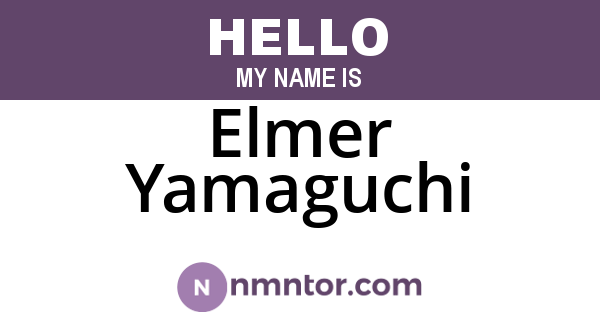 Elmer Yamaguchi