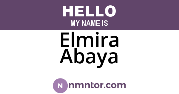 Elmira Abaya