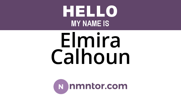 Elmira Calhoun