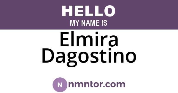 Elmira Dagostino