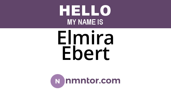 Elmira Ebert