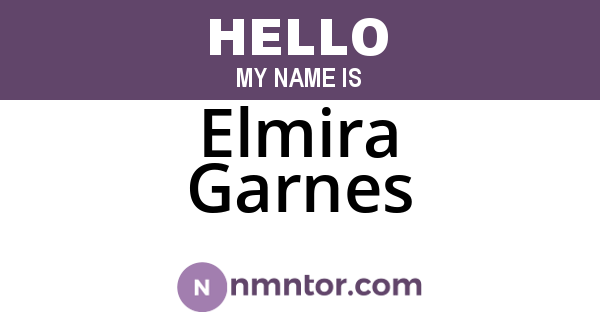 Elmira Garnes