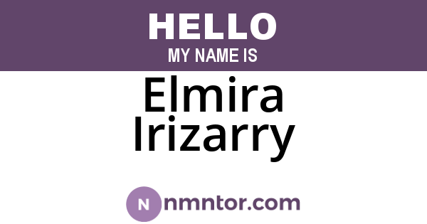 Elmira Irizarry