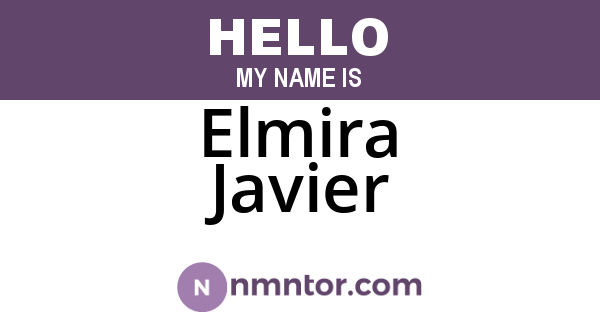 Elmira Javier