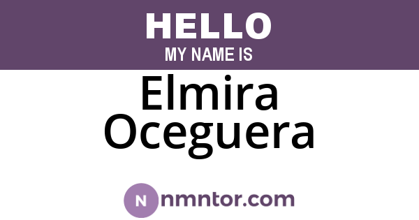 Elmira Oceguera