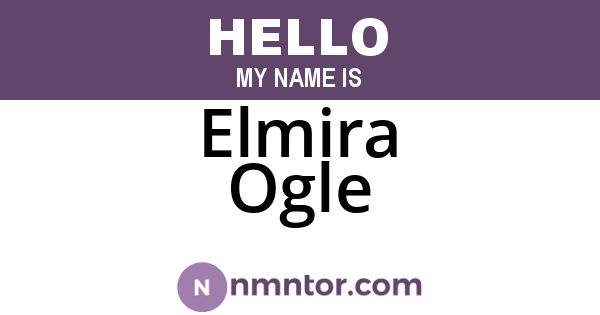 Elmira Ogle