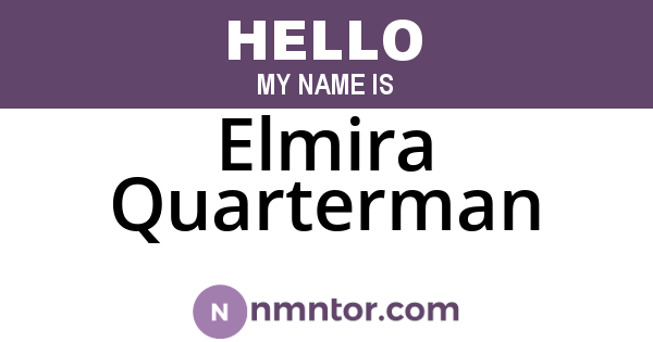 Elmira Quarterman