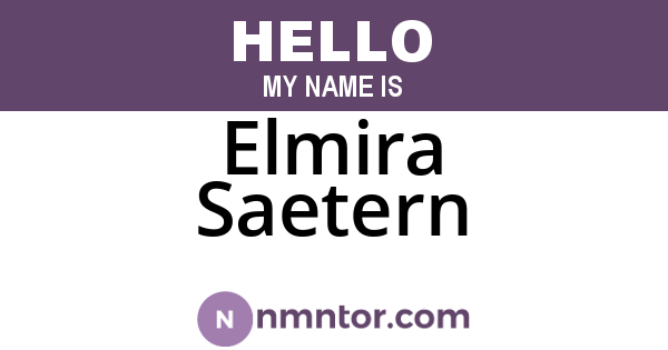 Elmira Saetern