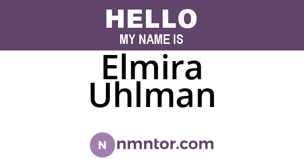Elmira Uhlman