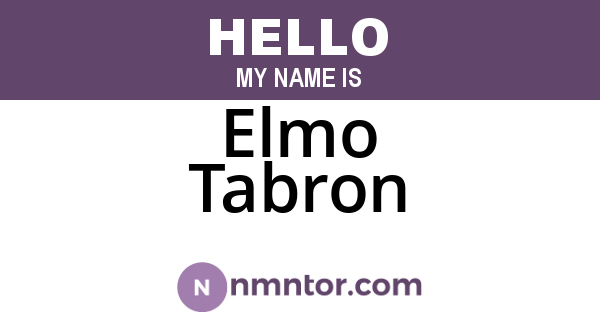 Elmo Tabron