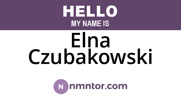 Elna Czubakowski