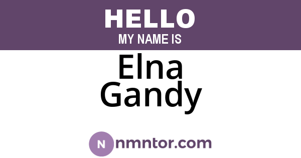 Elna Gandy