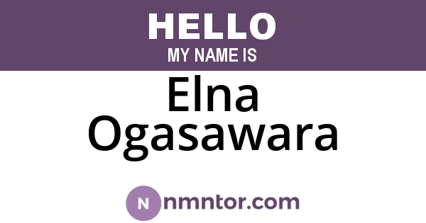 Elna Ogasawara