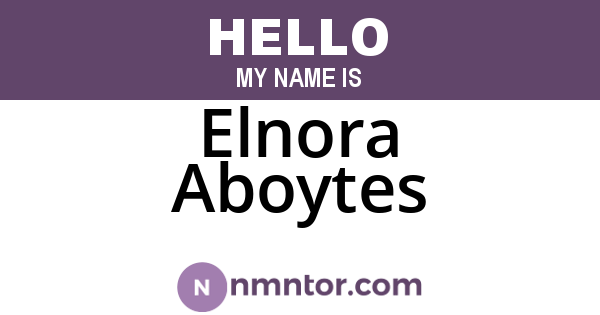 Elnora Aboytes