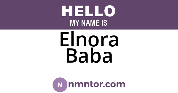Elnora Baba