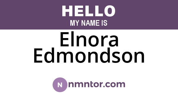 Elnora Edmondson