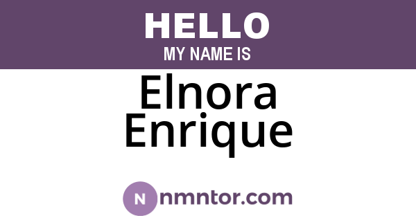 Elnora Enrique