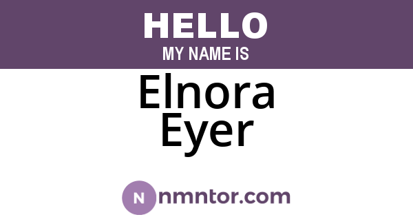 Elnora Eyer
