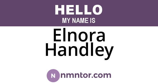 Elnora Handley