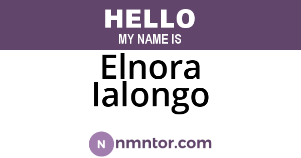 Elnora Ialongo