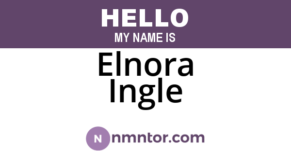 Elnora Ingle