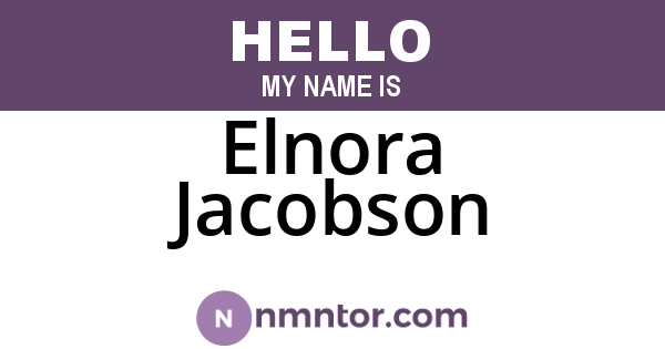 Elnora Jacobson