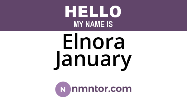 Elnora January