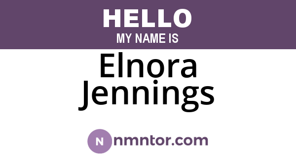 Elnora Jennings