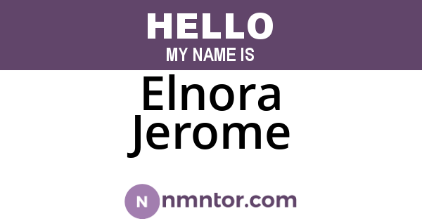Elnora Jerome