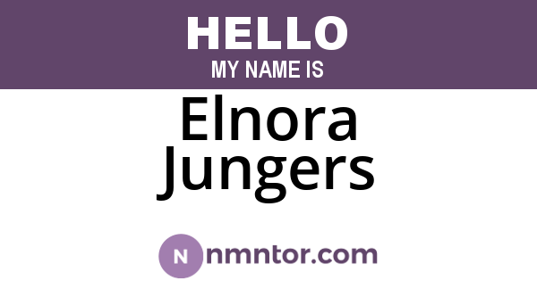 Elnora Jungers
