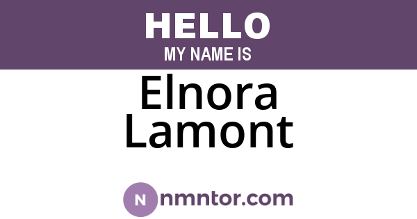 Elnora Lamont