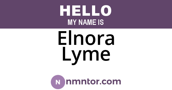 Elnora Lyme