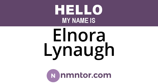 Elnora Lynaugh