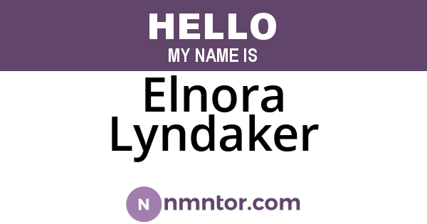 Elnora Lyndaker