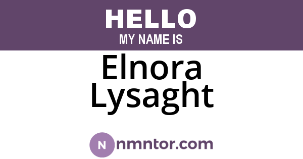 Elnora Lysaght