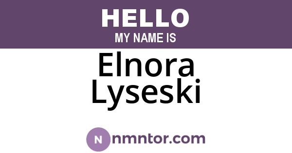 Elnora Lyseski