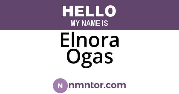 Elnora Ogas