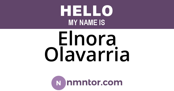 Elnora Olavarria