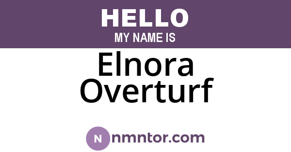 Elnora Overturf