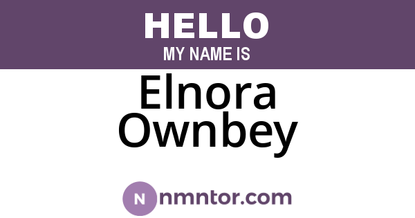 Elnora Ownbey