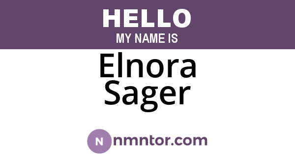 Elnora Sager