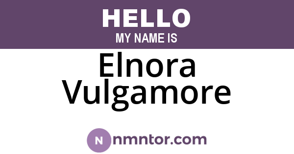 Elnora Vulgamore