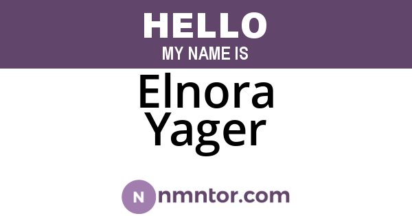 Elnora Yager