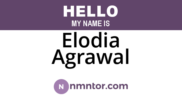 Elodia Agrawal