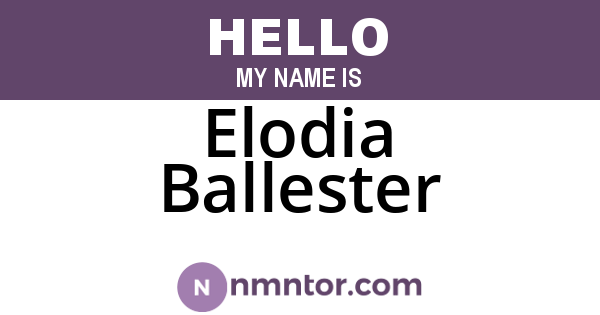 Elodia Ballester