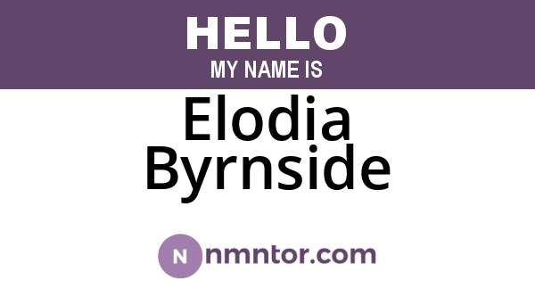 Elodia Byrnside