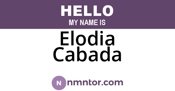Elodia Cabada